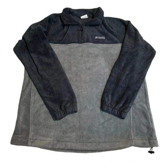 🧥 Columbia Steens Mountain‎ Fleece Pullover 💨 Men’s XL Gray Quarter Zip 🧥 - Picture 1 of 3